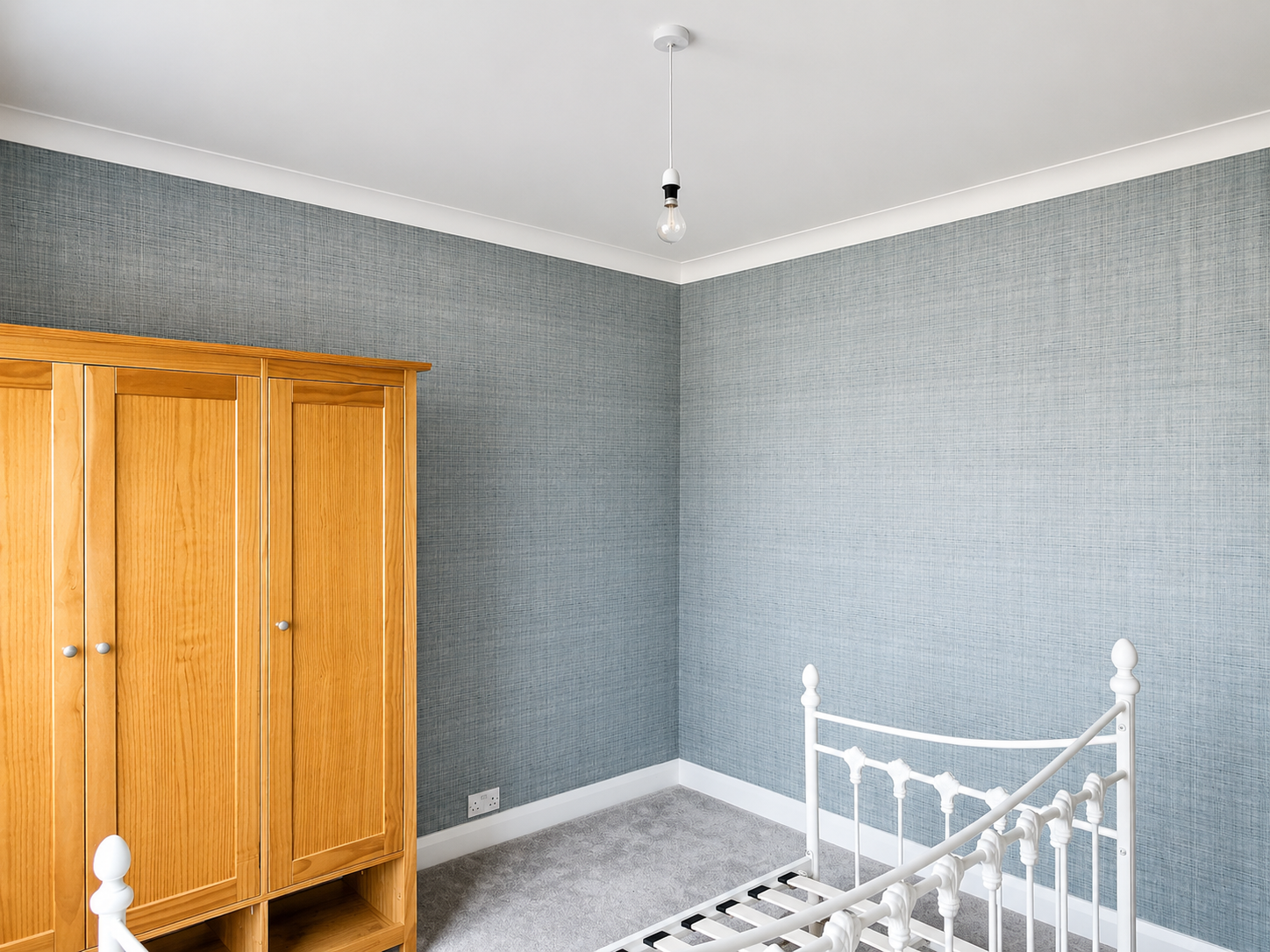 Wallpapered bedroom — Donaghadee