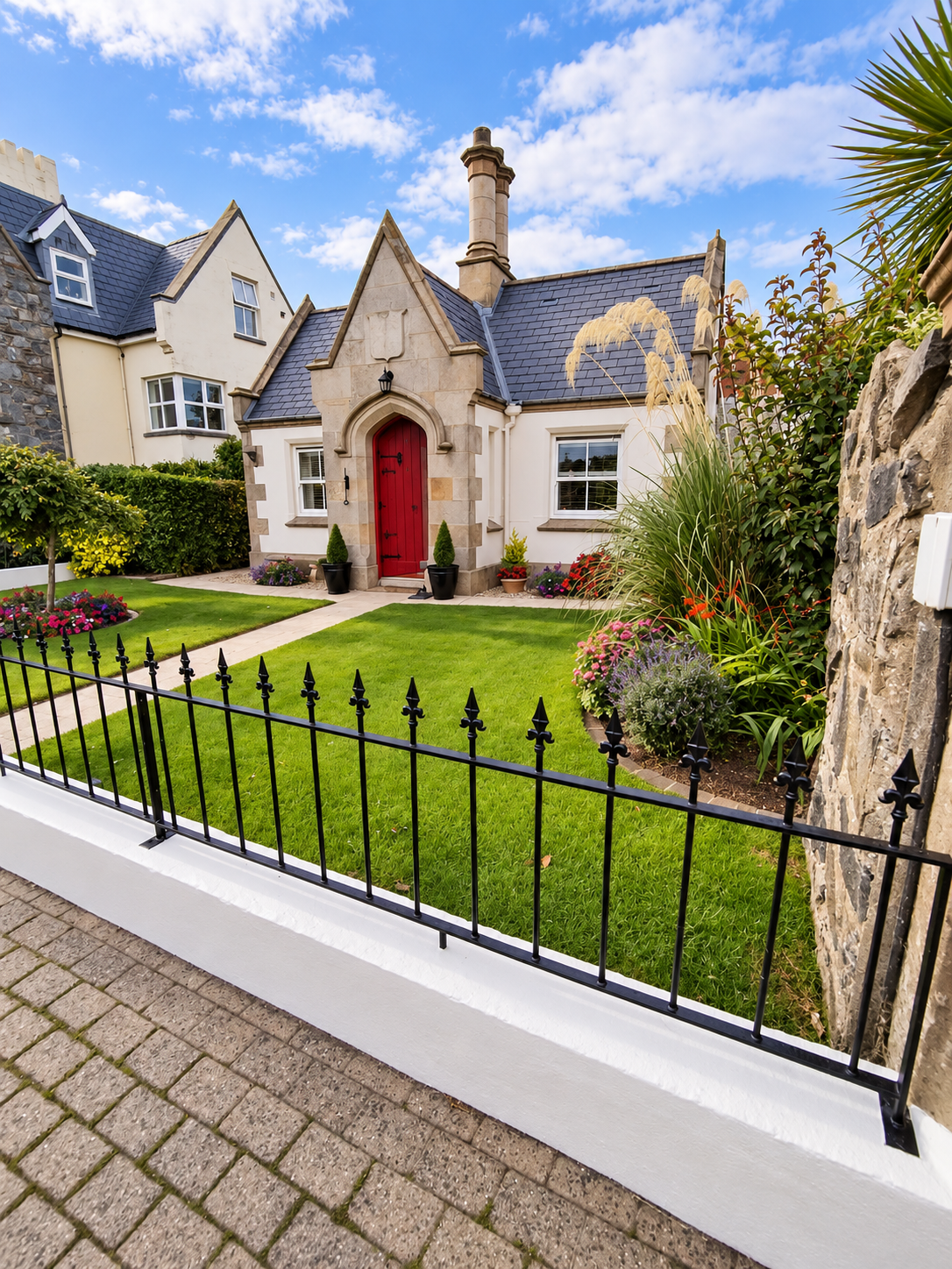Gate lodge with red door — Groomsport